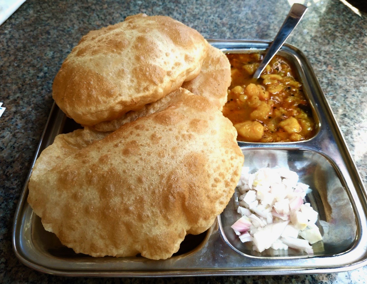 лепёшки Пури - воздушные общаренные