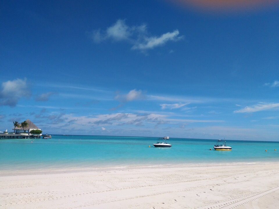 Белоснежный песок на островах мальдивы